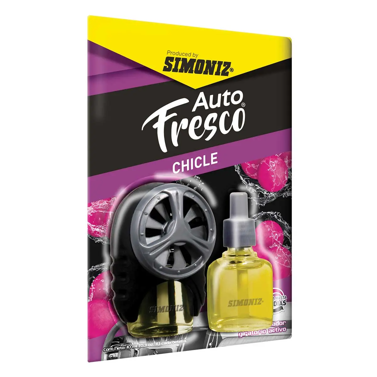 Ambientador Para Vehículo Air Tech Con Repuesto Mezcla Tropical 10Ml Simoniz 1