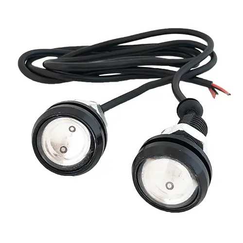 Foco Led Con Cable Luz Verde Fija 12V Jr-Oj-G-12 Set X 2 Unidades Jr 1