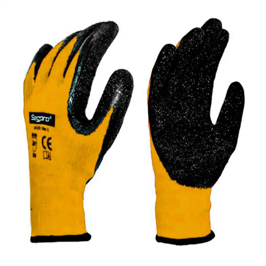 Guantes De Polialgodon Con Palma De Latex Segpro 1