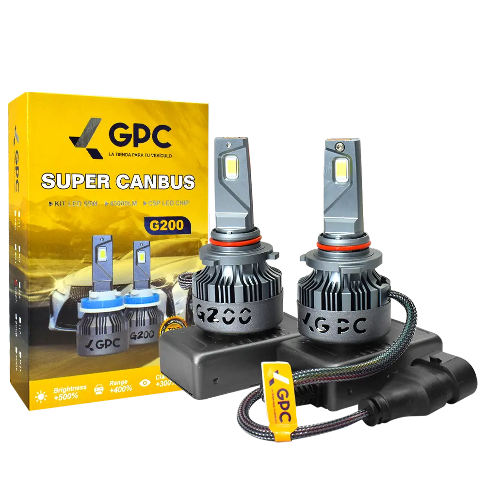 Foco Force G200 Luz Led Super Canbus 9005 9/16V 55W 45 000Lm Ip67 Setx2 Unidades 1