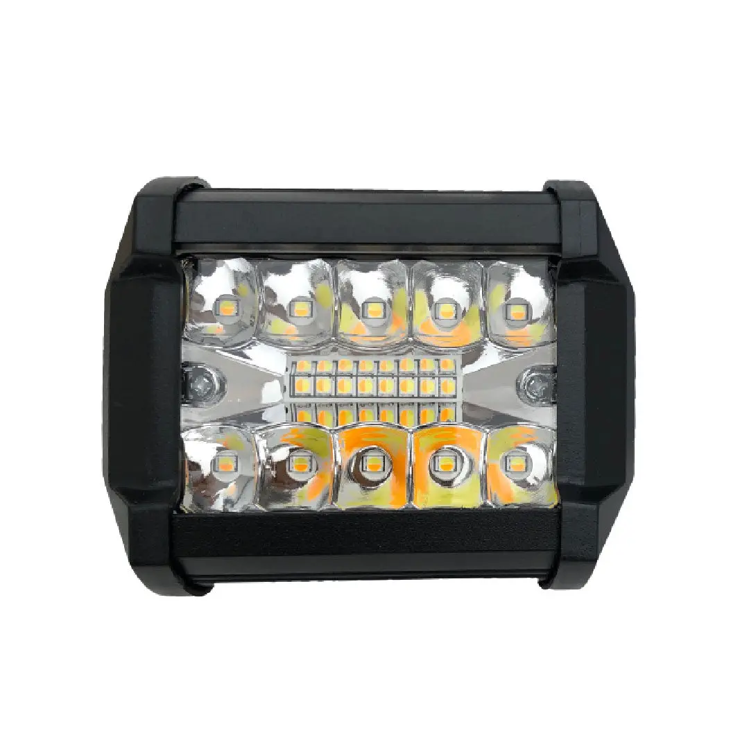 Faro De Trabajo, Barra Luz Led 60W Dual Flash Luz 10 Cm Blanca-Amarilla 1