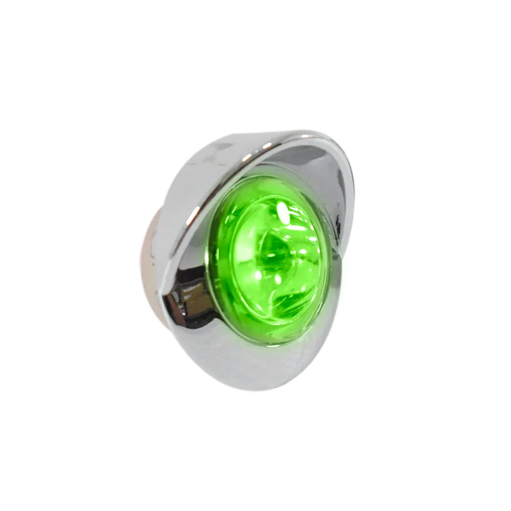 Faro Lateral 1.5"  1 Led Aro Cromado Con Visera 1