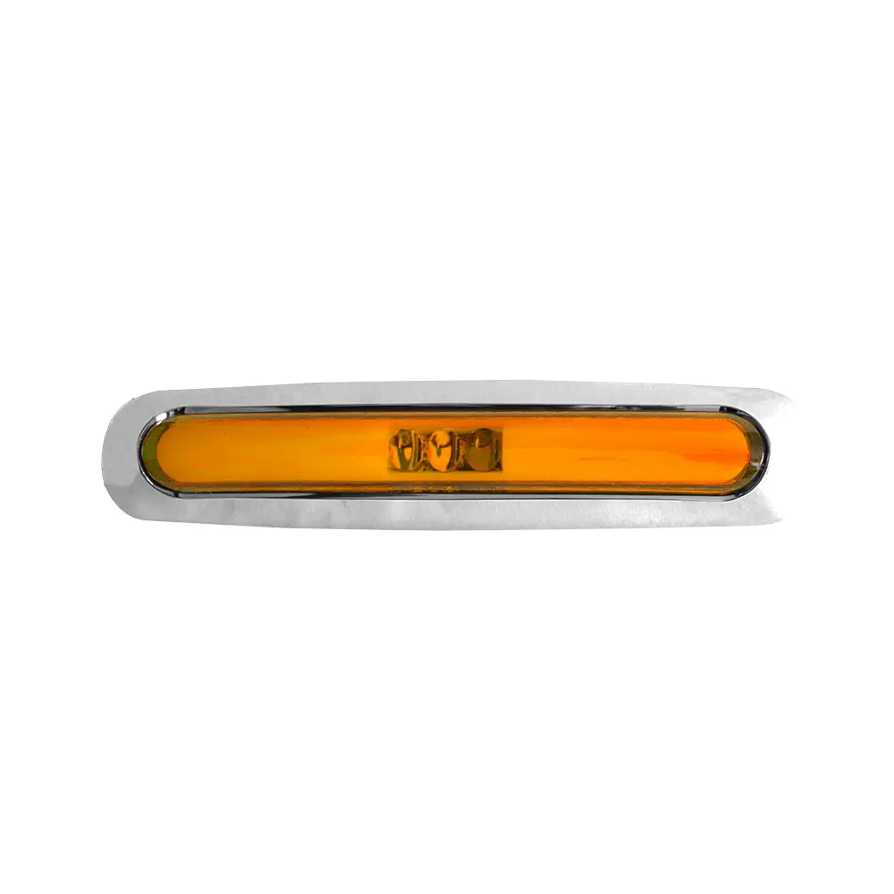 Faro Lateral Cromado 169X37mm Destellante 10/30V Prunuz 1