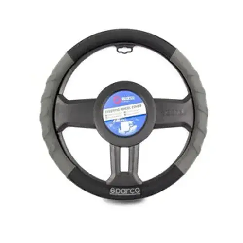 Forro De Timón Antitranspirante A1 Fibra Negro Sps101bk Sparco 1