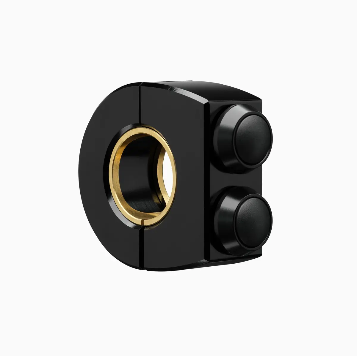 Motogadget Mo.Switch Plain 2 Button - Black Housing / Black Buttons - 1” Or 7/8” 1
