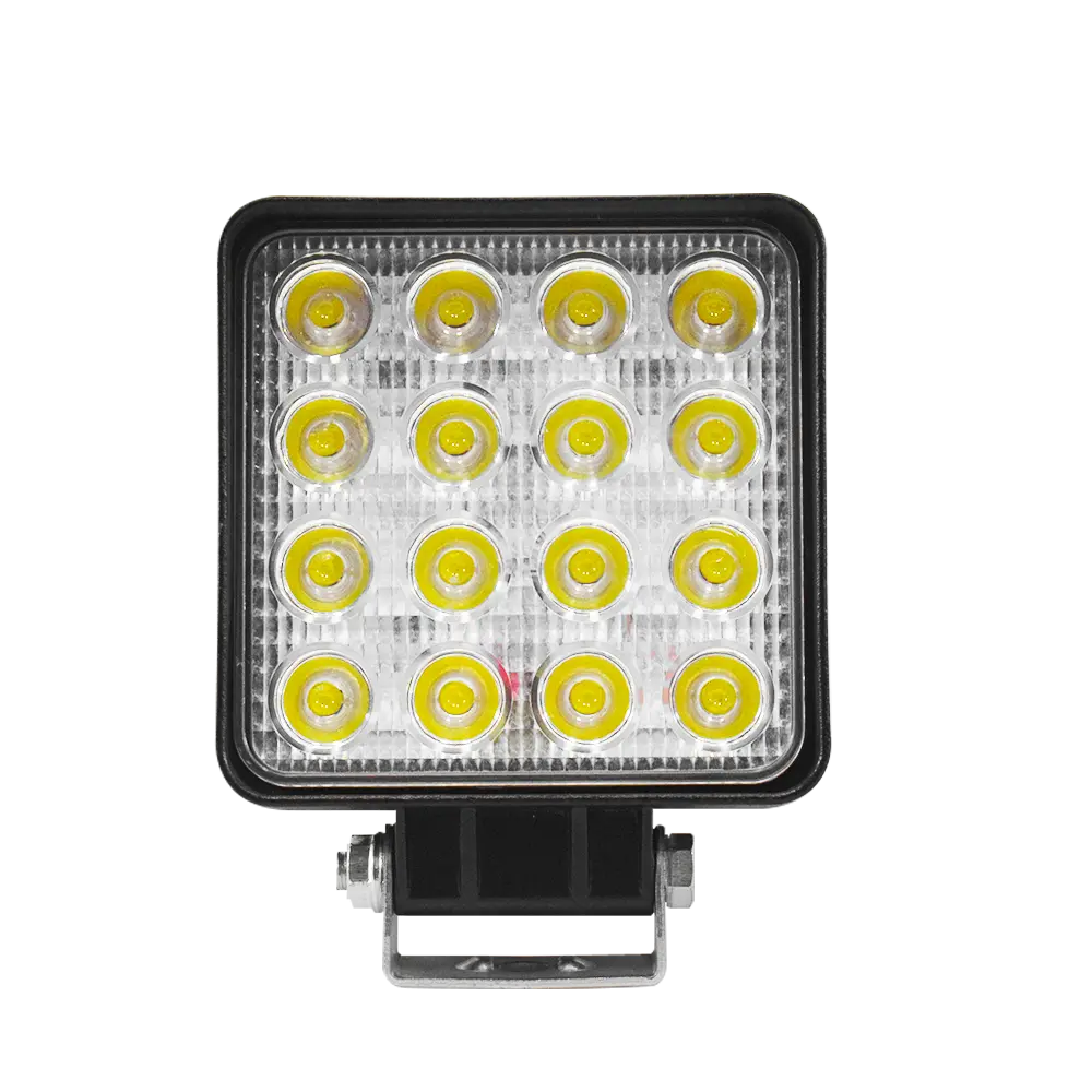 Faro De Trabajo Cuadrado 16 Luz Led Hw-16F (55Mm) 12-36V 48W Ip67 Luz Blanca 1