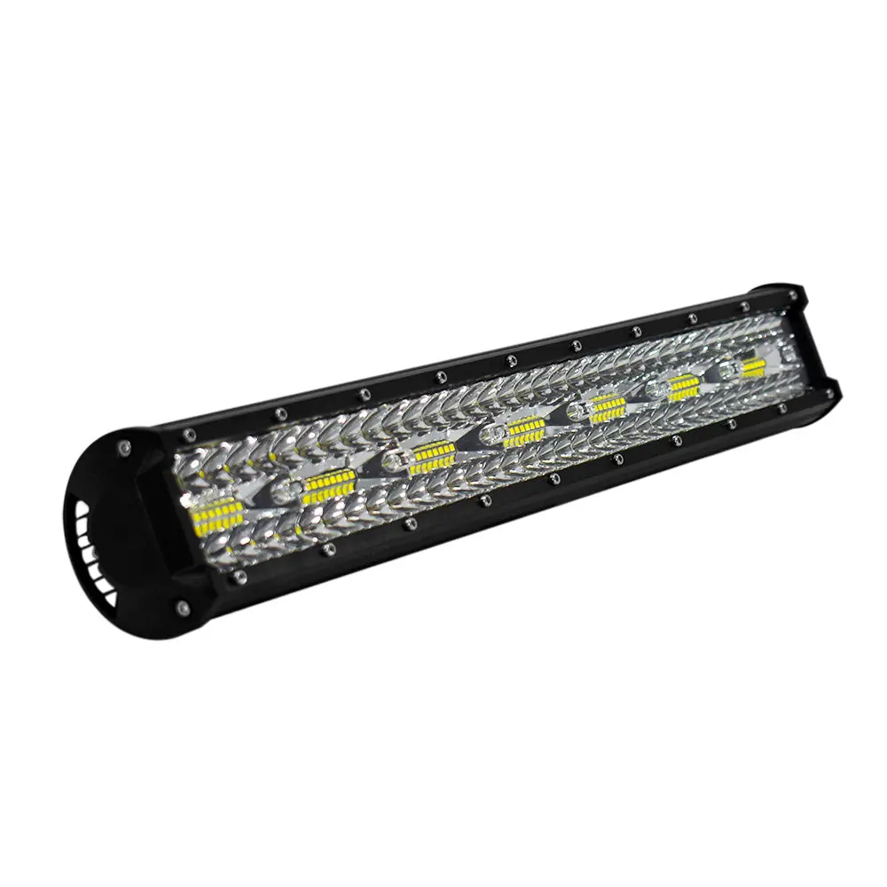 Faro De Trabajo Barra Recta 50Cm 420W Luz Led Dual + Flash Blanco/Amarillo Lf-420W 1