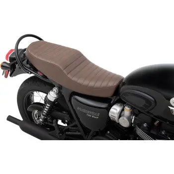 Z1r Retro Style Seat - Brown - 2016+ Triumph Bonneville T100, T120, Street Twin, Street Scrambler 2