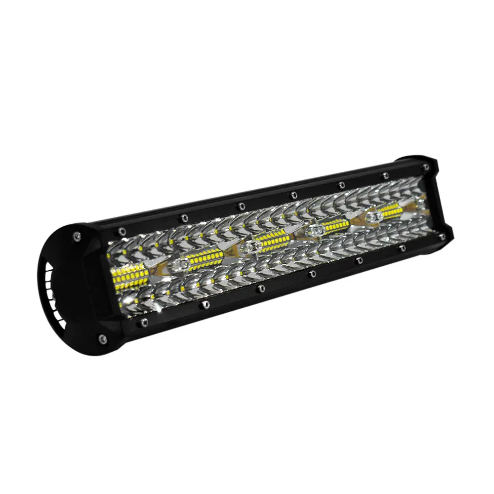 Faro De Trabajo Barra Recta 37Cm 300W Luz Led Dual + Flash Blanco/Amarillo 1