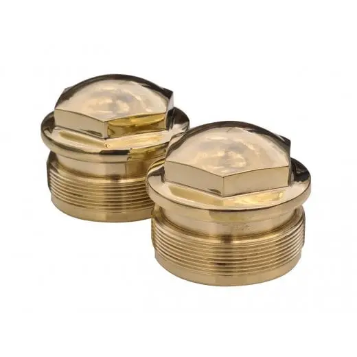 Motone The Guvnors - 47Mm Fork Top Caps Pair - Triumph Bobber Black / 2021+ Speedmaster - Brass 1