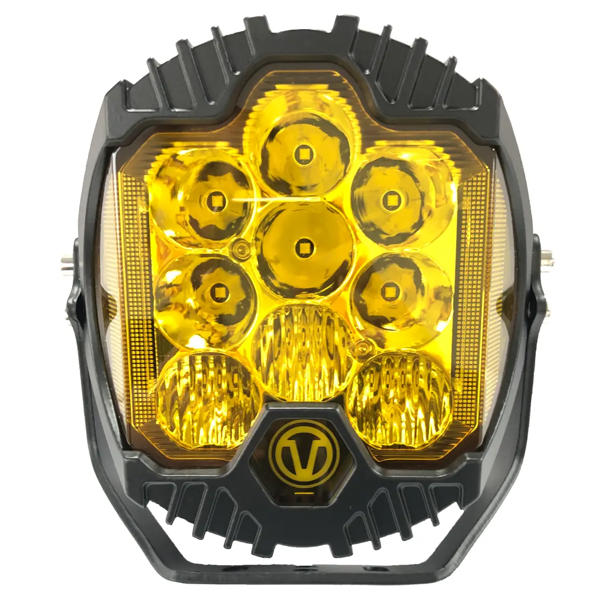 Faro Pirata De Trabajo Neblinero 8" Force Amarillo Gpc 1