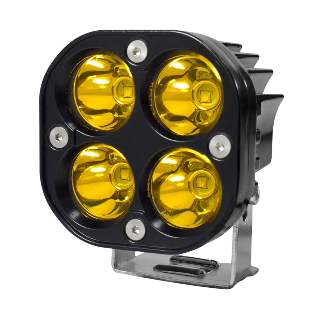 Faro Neblinero Cuadrado Luz 4 Led Fijo 40W 2