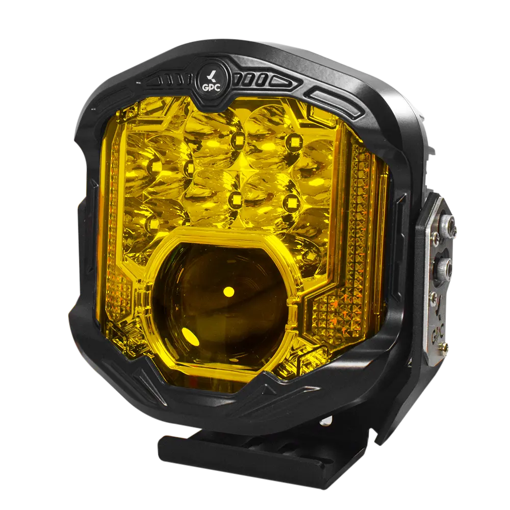 Faro Alta Potencia Lupa 7" 95W Off-Road Amarillo Contorno Ambar Gpc 1