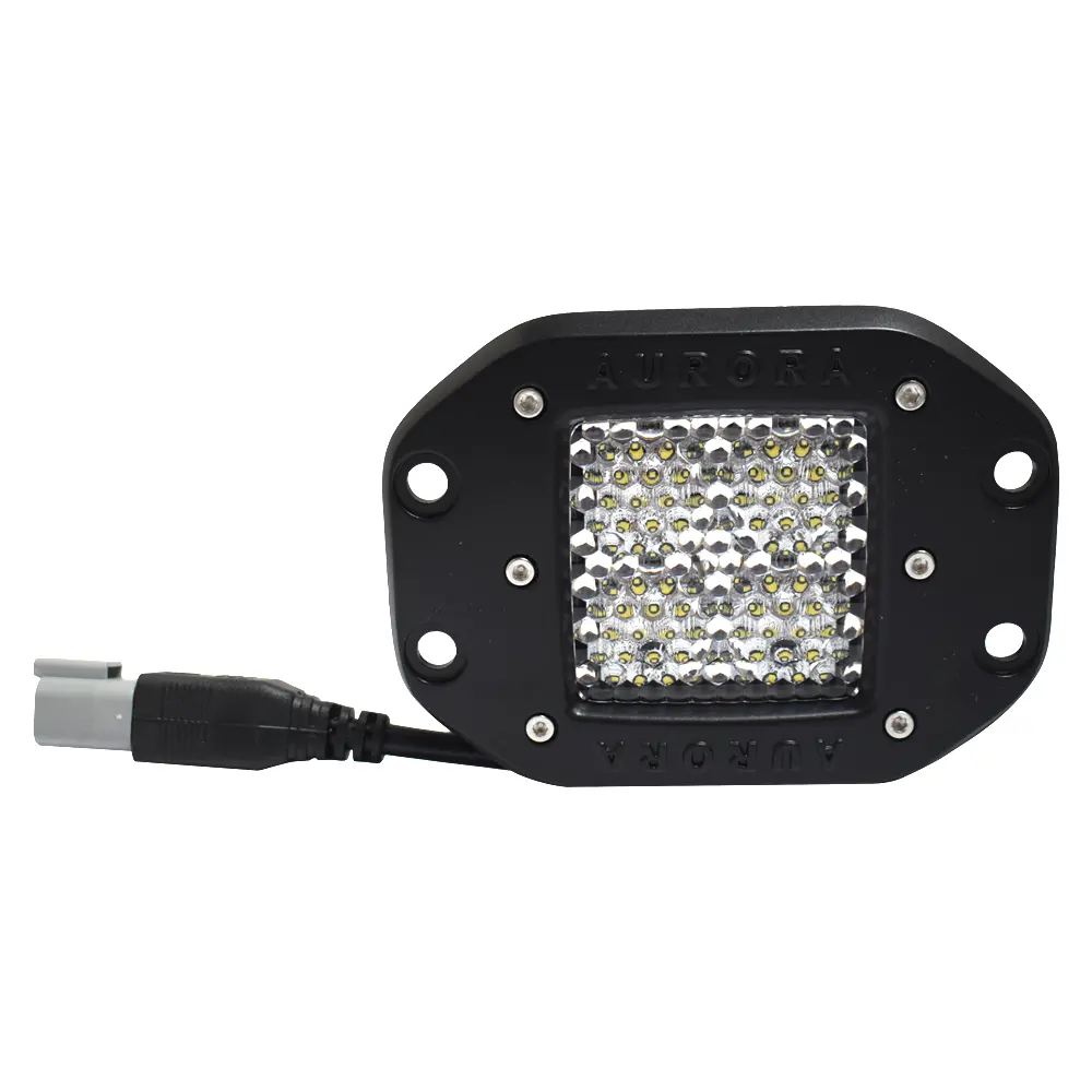 Faro Cuadrado Plano 56 Led 2" Blanco Aurora 1