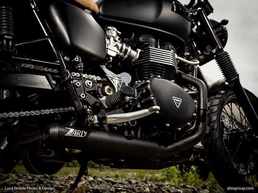 Zard “Cross” 2:1 Low Exhaust For 2001-2015 Triumph Bonneville, Thruxton, Scrambler 2