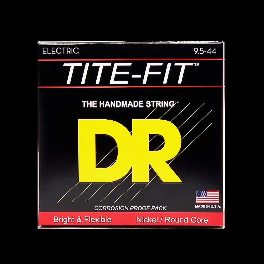 Dr Strings - Tite-Fit - Nickel Plated Electric Guitar Strings - 9.5-44 (1 Pack) 1