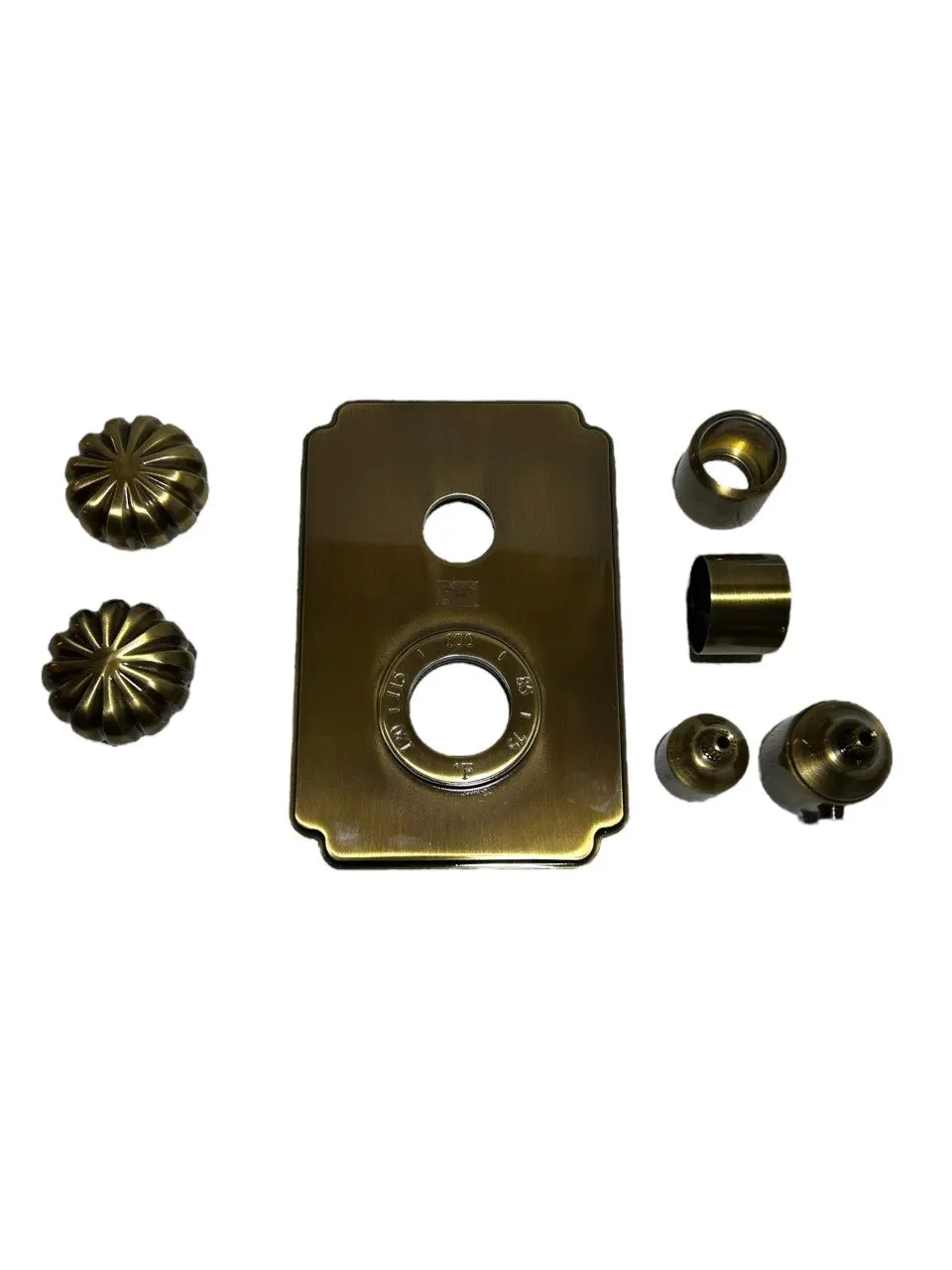 Newport Brass 3-873Ts/06 1/2" Thermostatic Trim Plate With Handles, In Antique Brass, New In Box 1