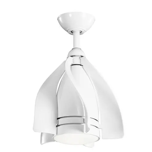 Kichler, 300230Wh, Terna, 15 Inch, White, Ceiling Fan 1