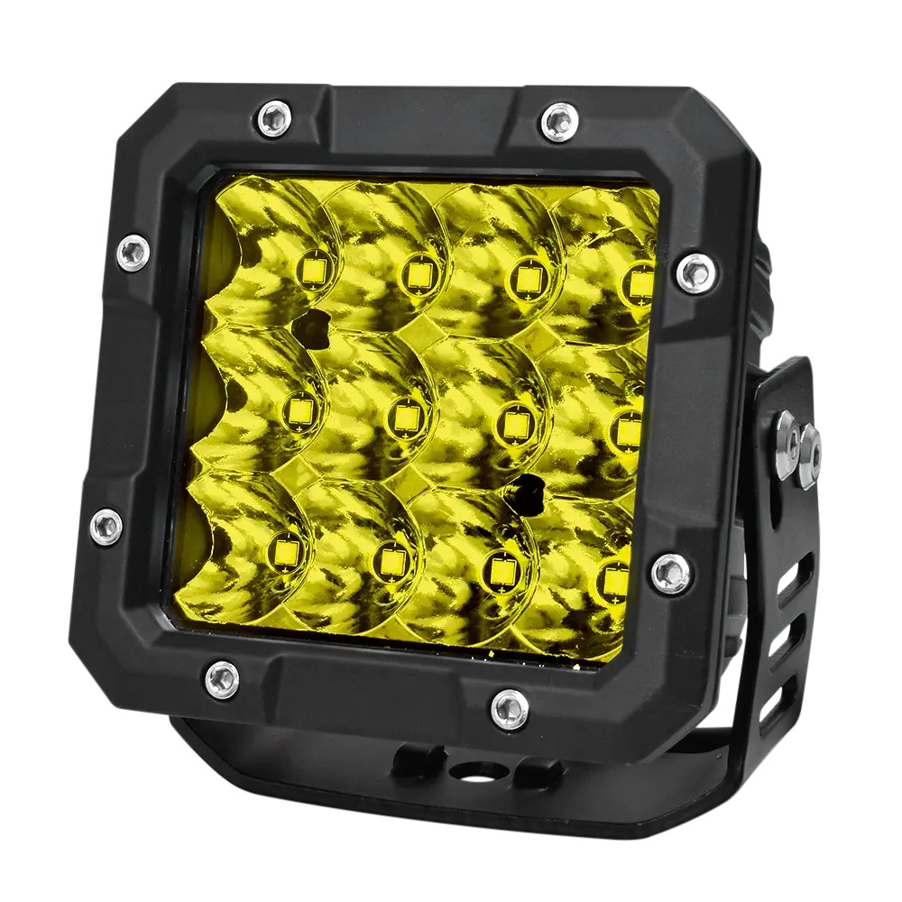 Faro De Trabajo Cuadrado 4" 9 Led 90W Fijo Prunuz 1