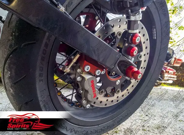 Free Spirits Brembo Rear Brake Upgrade 01-15 Triumph Bonneville, Thruxton And Scrambler 3