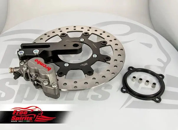 Free Spirits Brembo Rear Brake Upgrade 01-15 Triumph Bonneville, Thruxton And Scrambler 2