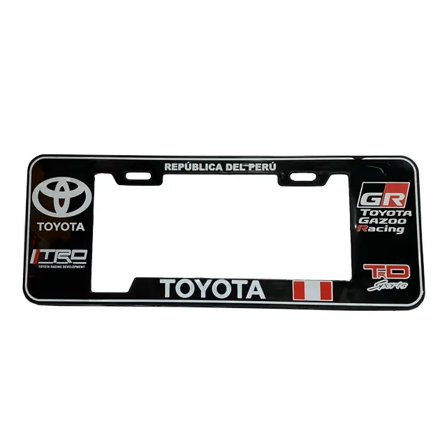Porta Placa Para Vehículos Plástico Modelo Toyota 1