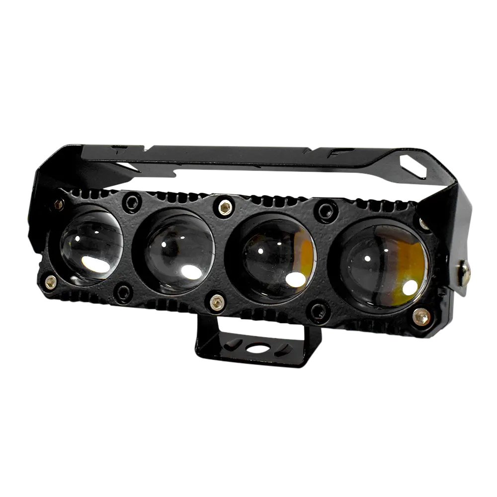Faro De Trabajo 4 Lupas Luz Led 60W Dual Blanco Y Amarillo Prunuz 1
