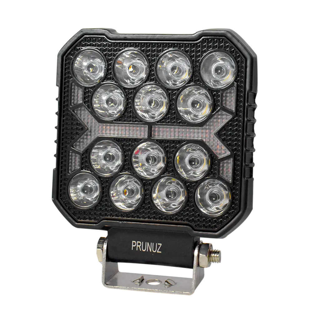 Faro De Trabajo Cuadrado Dlr Ambar 12 Luz Led 36W Blanco 1
