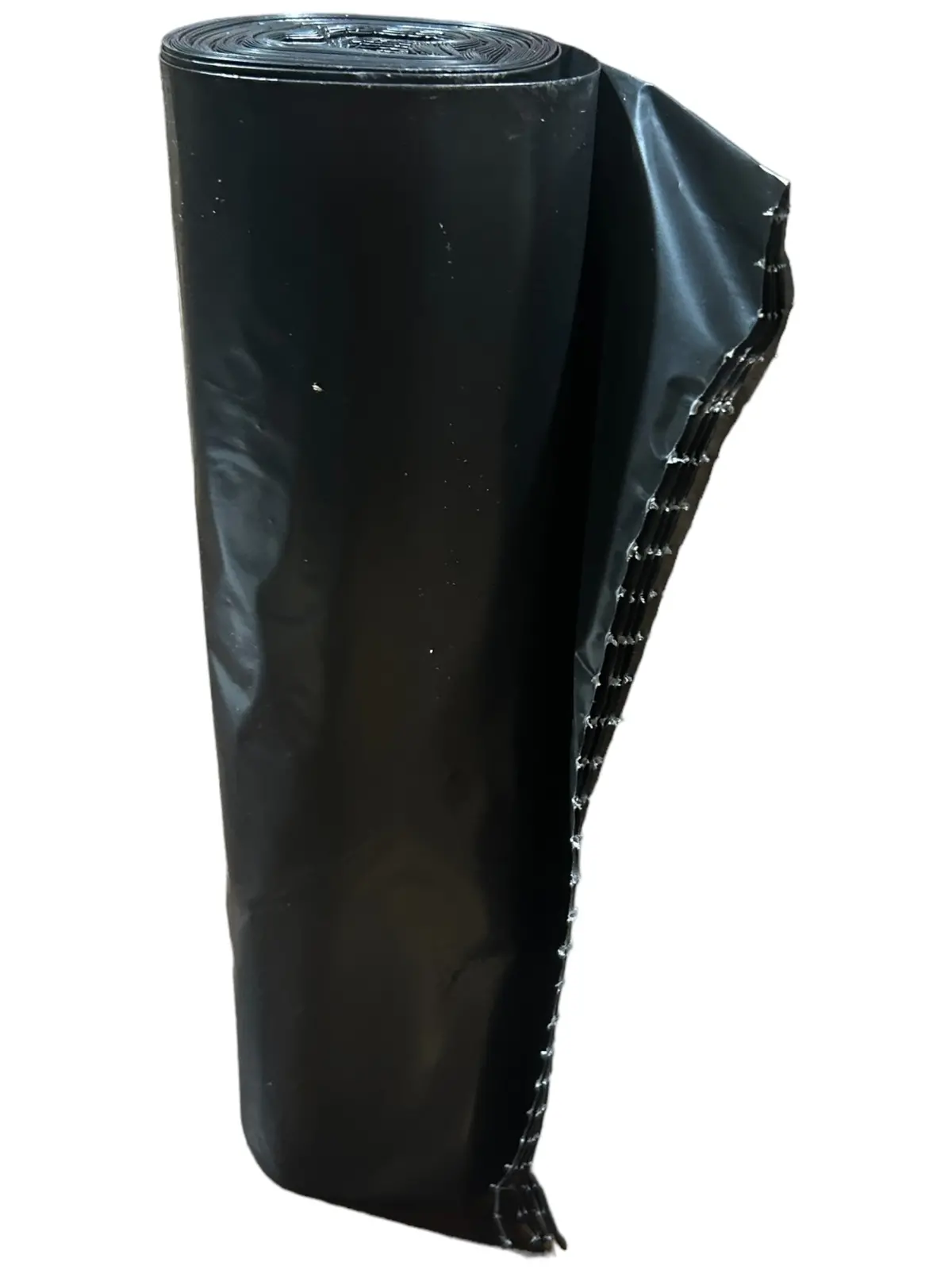 Tough Guy Recycled Trash Bags, 31Dk57, 56 Gal Capacity, 42 1/2 In Wd, 48 In Ht, 1.5 Mil Thick, Black, 100 Pk 1