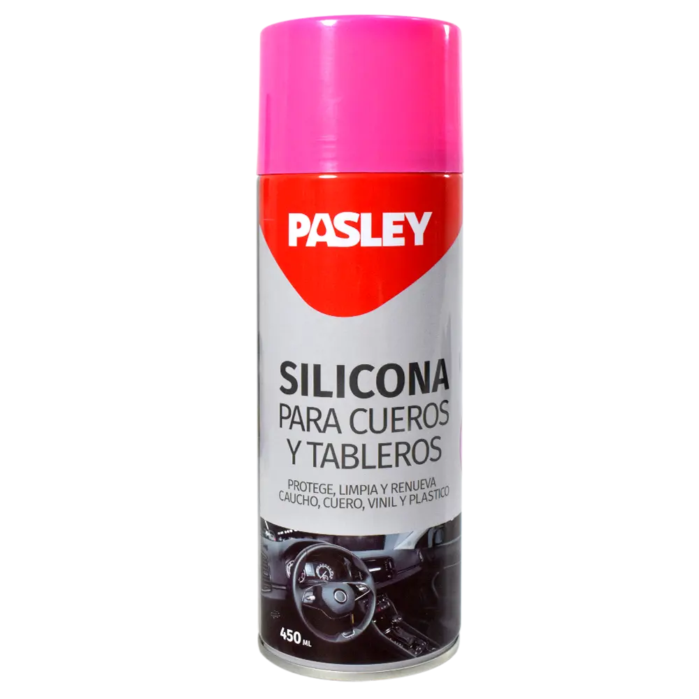 Silicona Para Tablero Vehículos Y Cueros Spray 450Ml Pasley 1