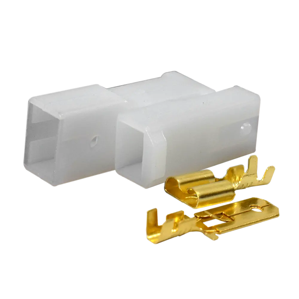 Conector Hembra Y Macho Con Terminales Sin Cable 1