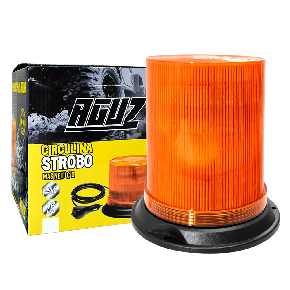 Circulina Strobo Ambar 12-48V 8 Flash 170 Mm Ip66 Aguz 1