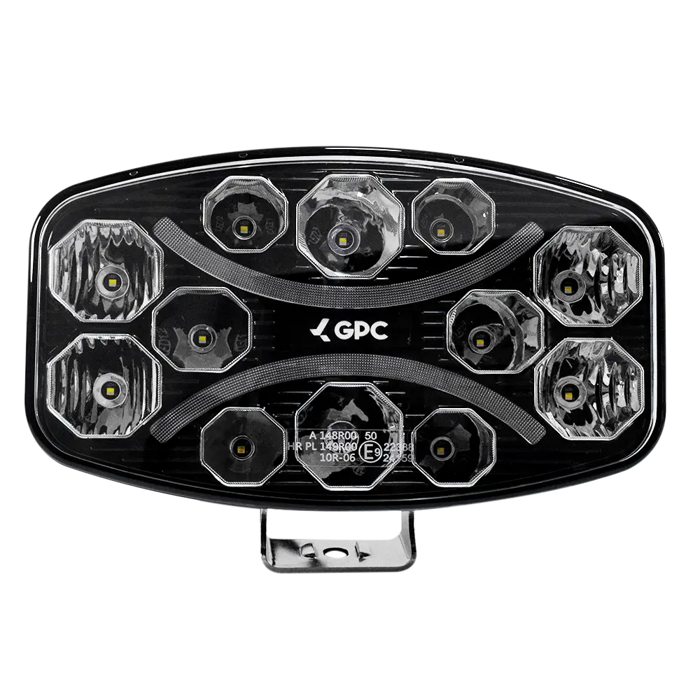 Faro De Trabajo Jumbo 12 Led Blanco Contorno Dual + Ámbar/Blanco Gpc 1