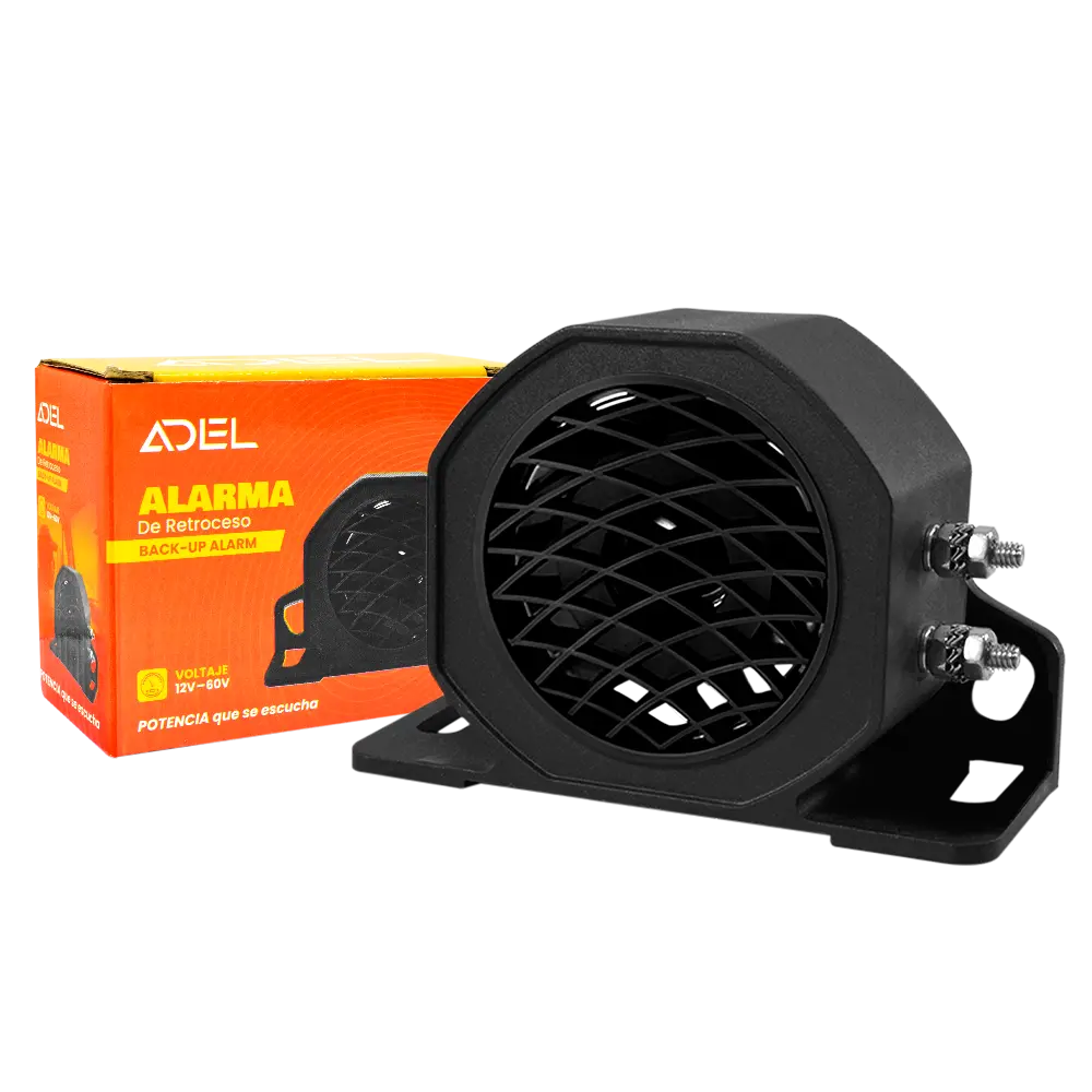 Alarma De Retroceso Industrial Negro 12-60V Adel 1