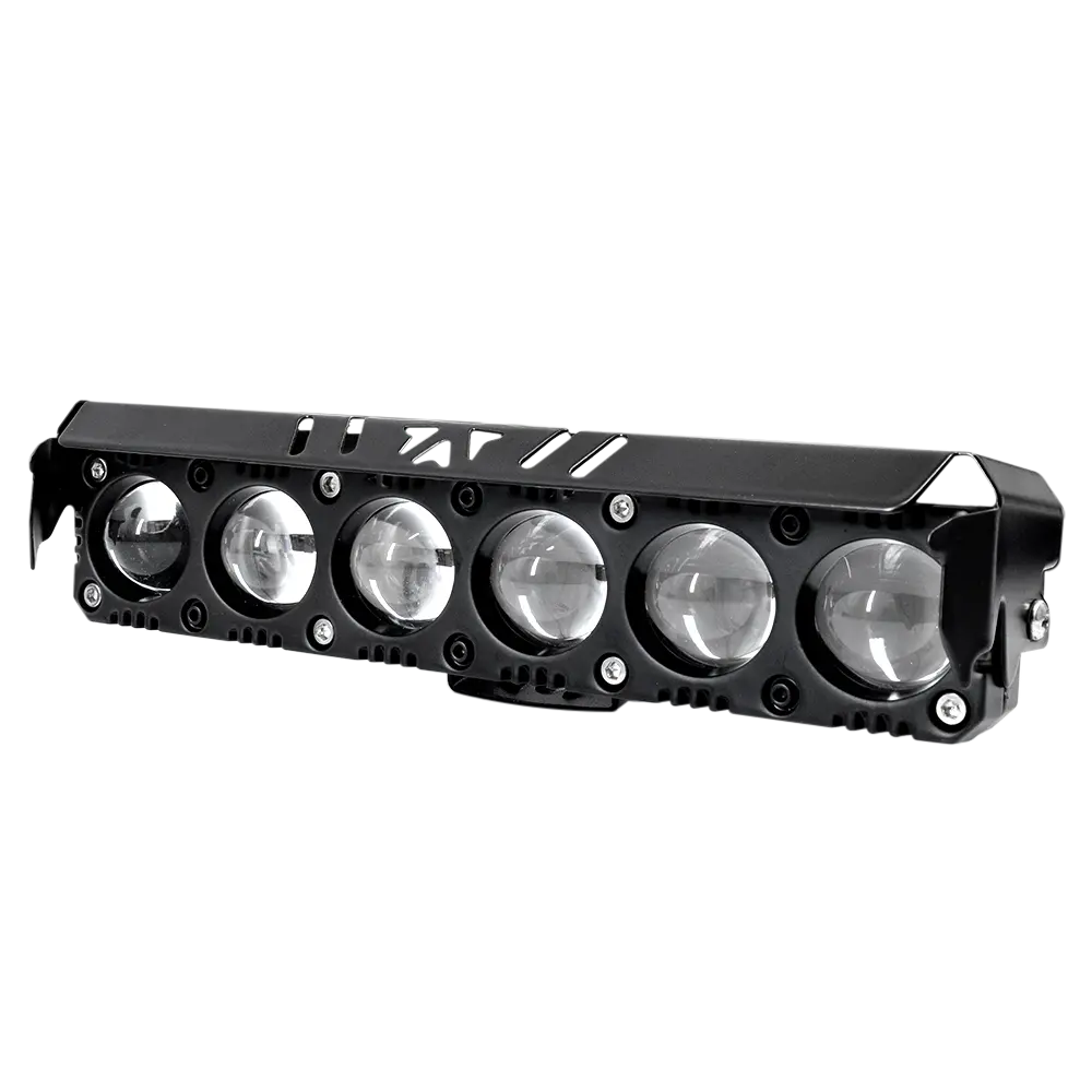 Faro Explorador Barra 6 Lupas Led Dual Amarillo + Blanco 12/24V Prunuz 1
