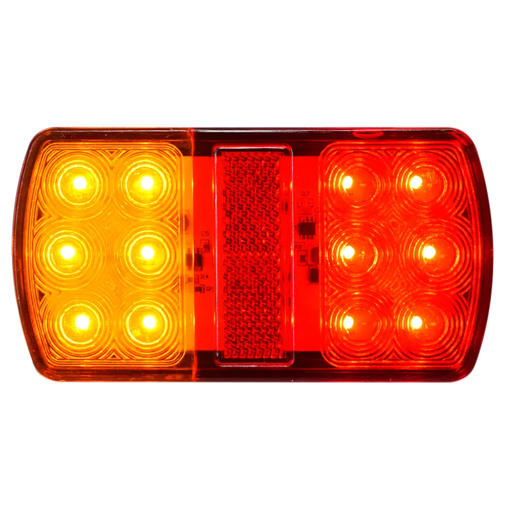 Faro Posterior Pequeño Ovalado 12 Led Bicolor 12V/24V Hb 1