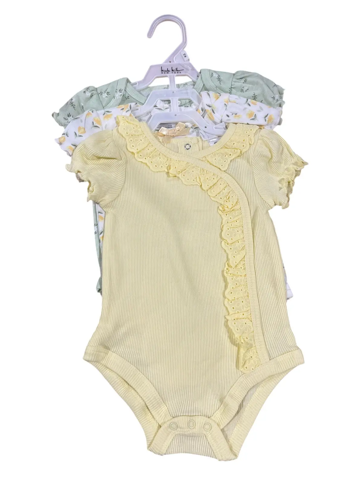 Nicole Miller, Baby, Girls, 3 Pack, Onesies 1