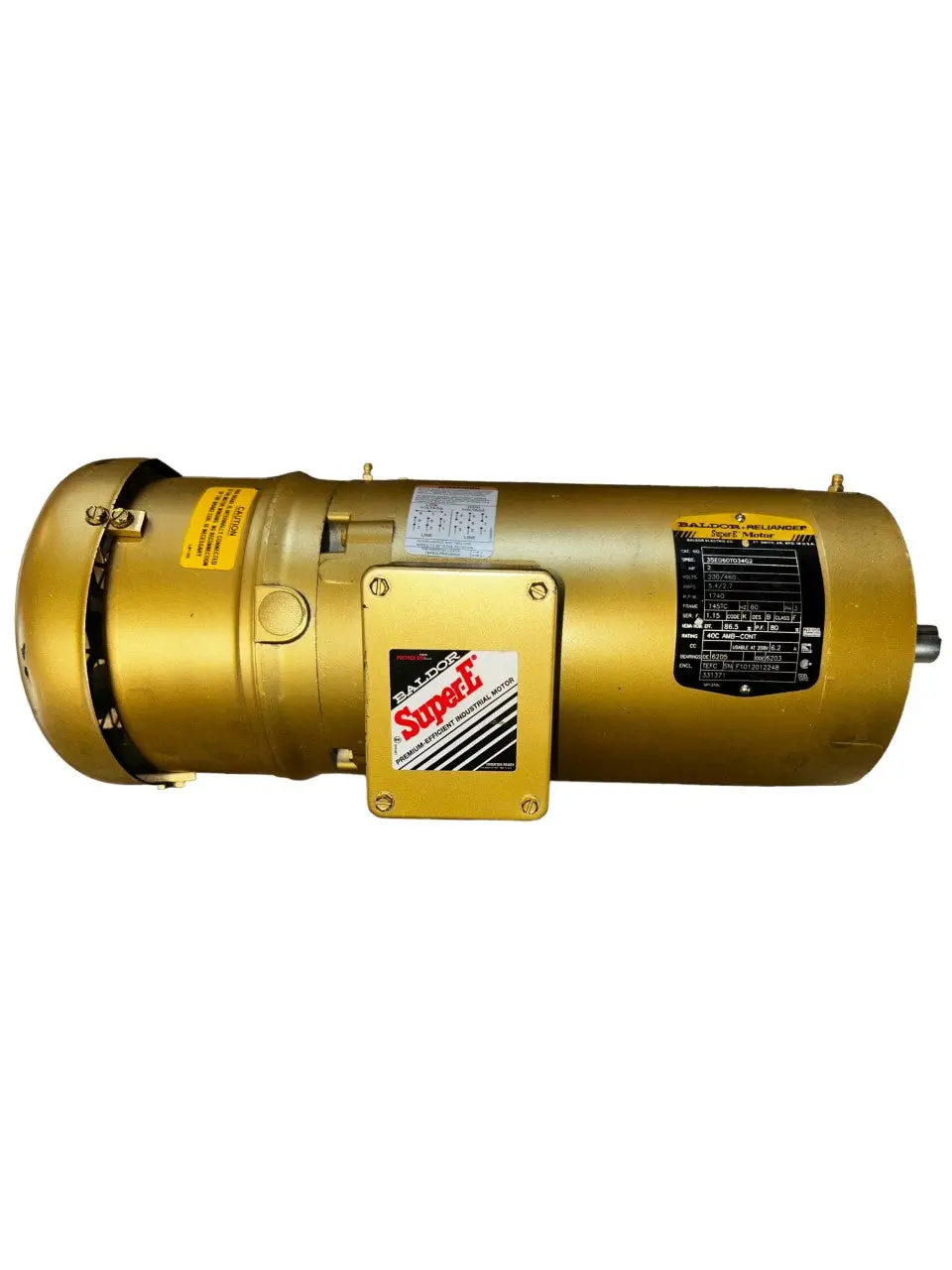 Baldor-Reliance Motors, Spec: 35E060t034g2, 2Hp, 1740Rpm, 3Ph, 60Hz, 40C, Tefc - New No Box 1
