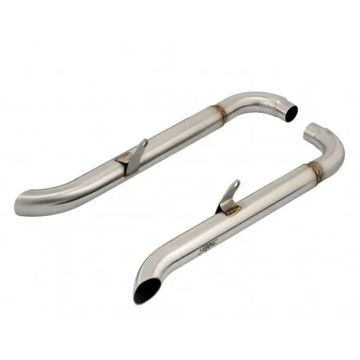 Motone Bedlam Slash Cut Turn Out Mufflers - Triumph Street Twin / Street Cup 1
