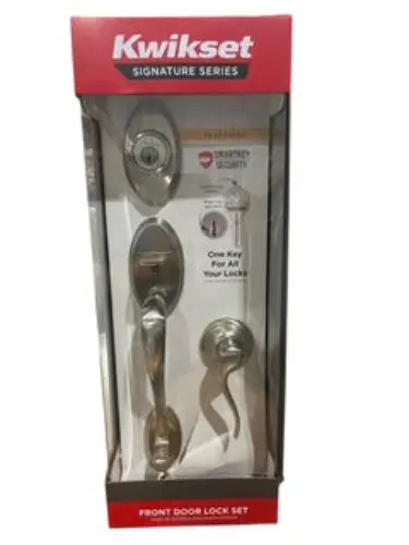 Kwikset, 98001-107, Shelburne, Front Door, Lock Set, Satin Nickel 1