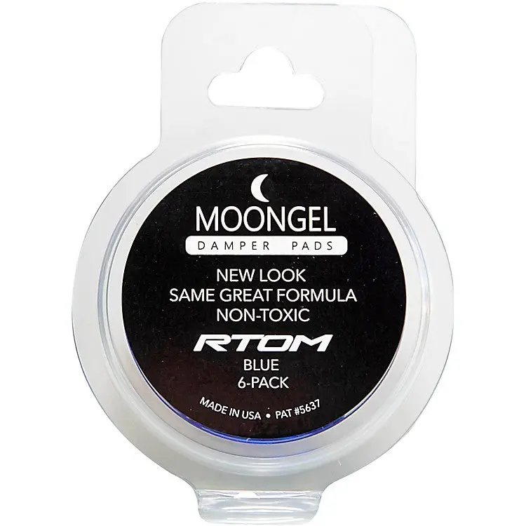 Rtom Moongel Damper Pads - Original 6 Pack - Blue Finish 1