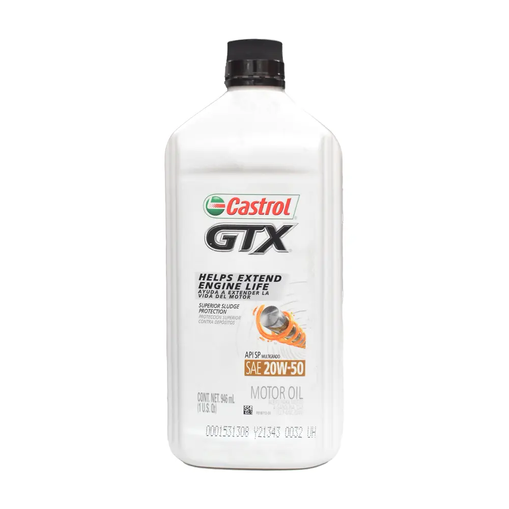Aceite Gtx Sae 20W-50 1/4 Gln Castrol 1