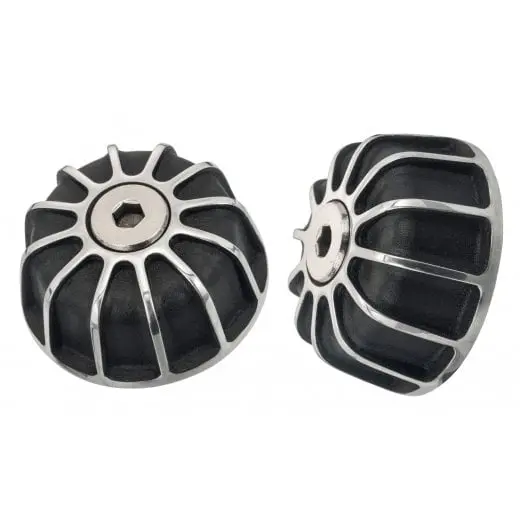 Motone Gemini Bar Ends - Black / Contrast 1