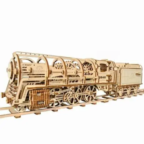 Ugears 460 Steam Locomotive With Tender 1
