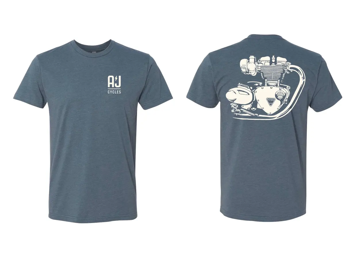 A&J Cycles “1200” T-Shirt - Indigo Blue 1