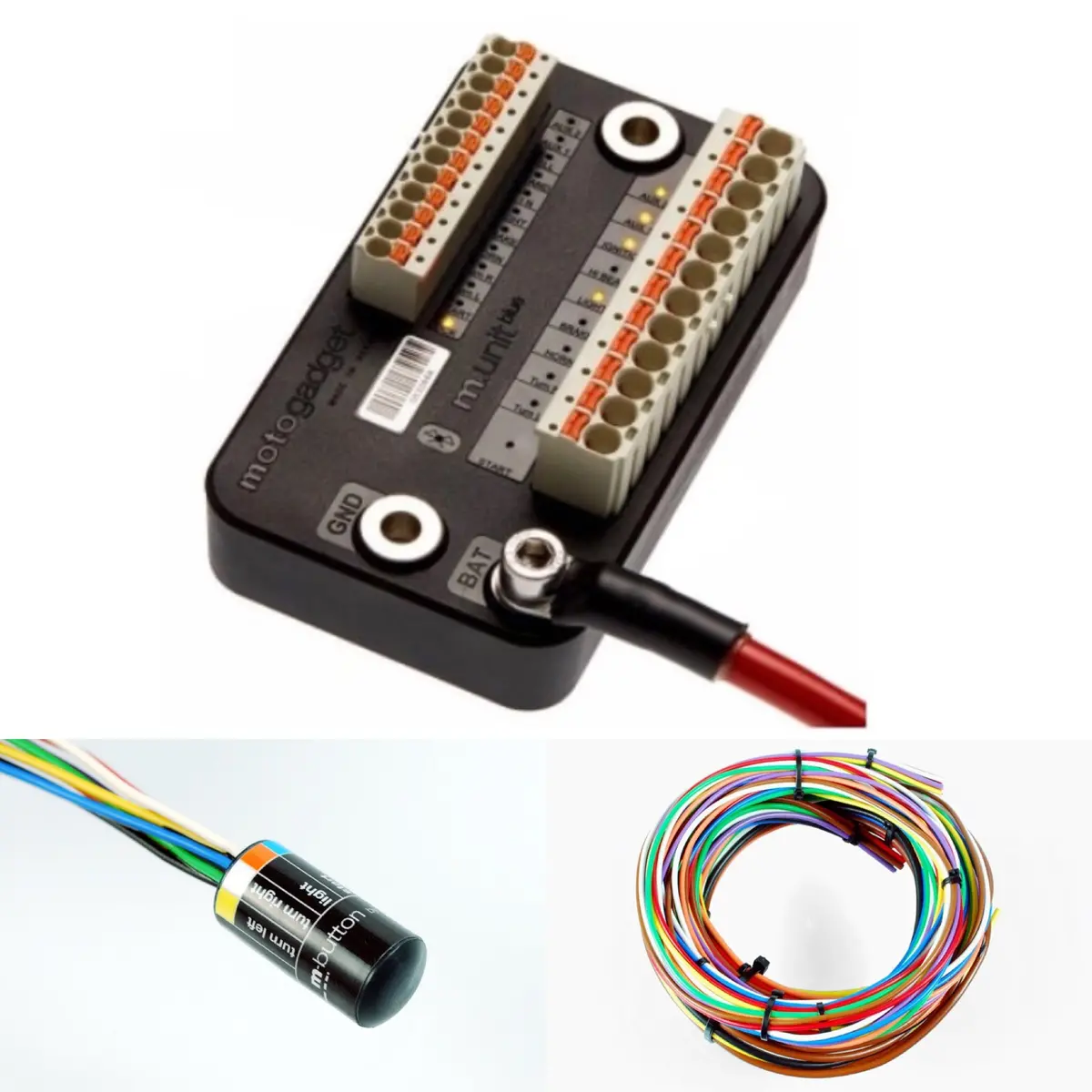 Motogadget M.Unit Blue Builder's Pack With M-Button / Cable Kit Mg4002040 1