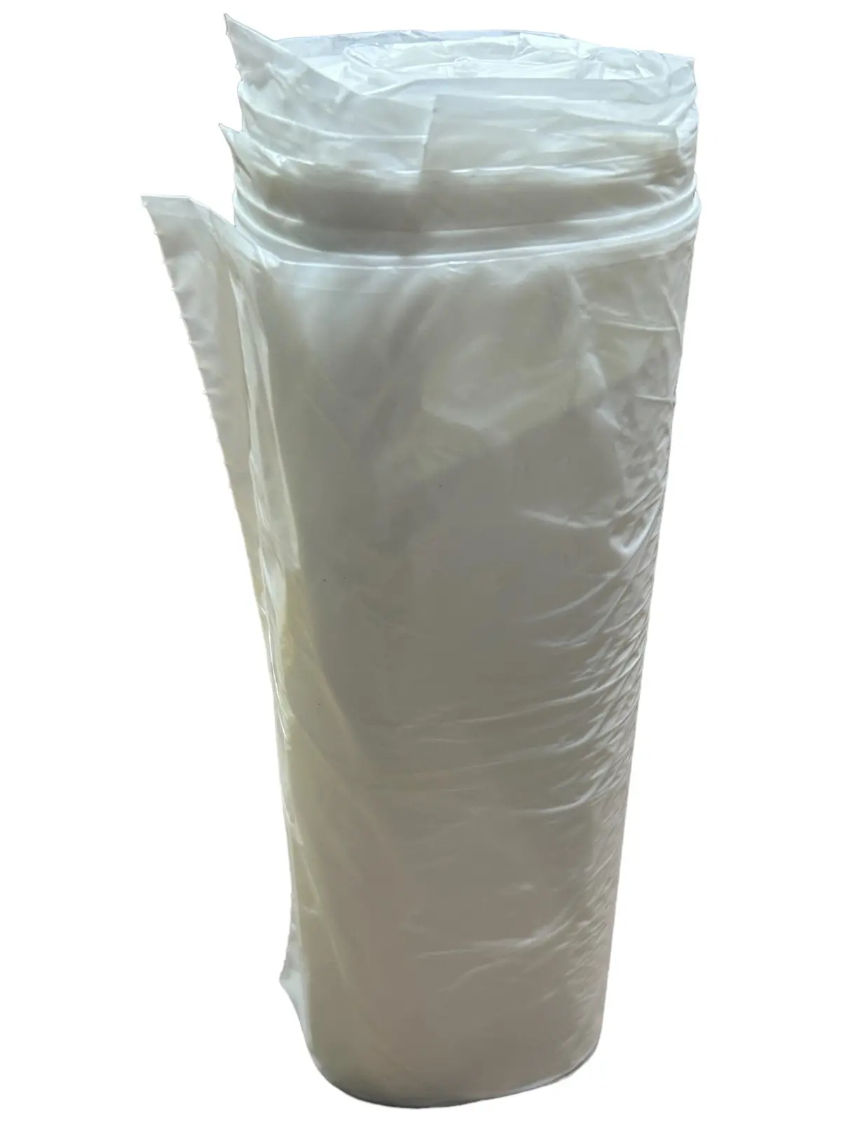 Tough Guy Trash Bags, 4Kn36, 60 Gal Capacity, 38 In Wd, 60 In Ht, 14 Micron Thick, Clear, 200 Pk 1