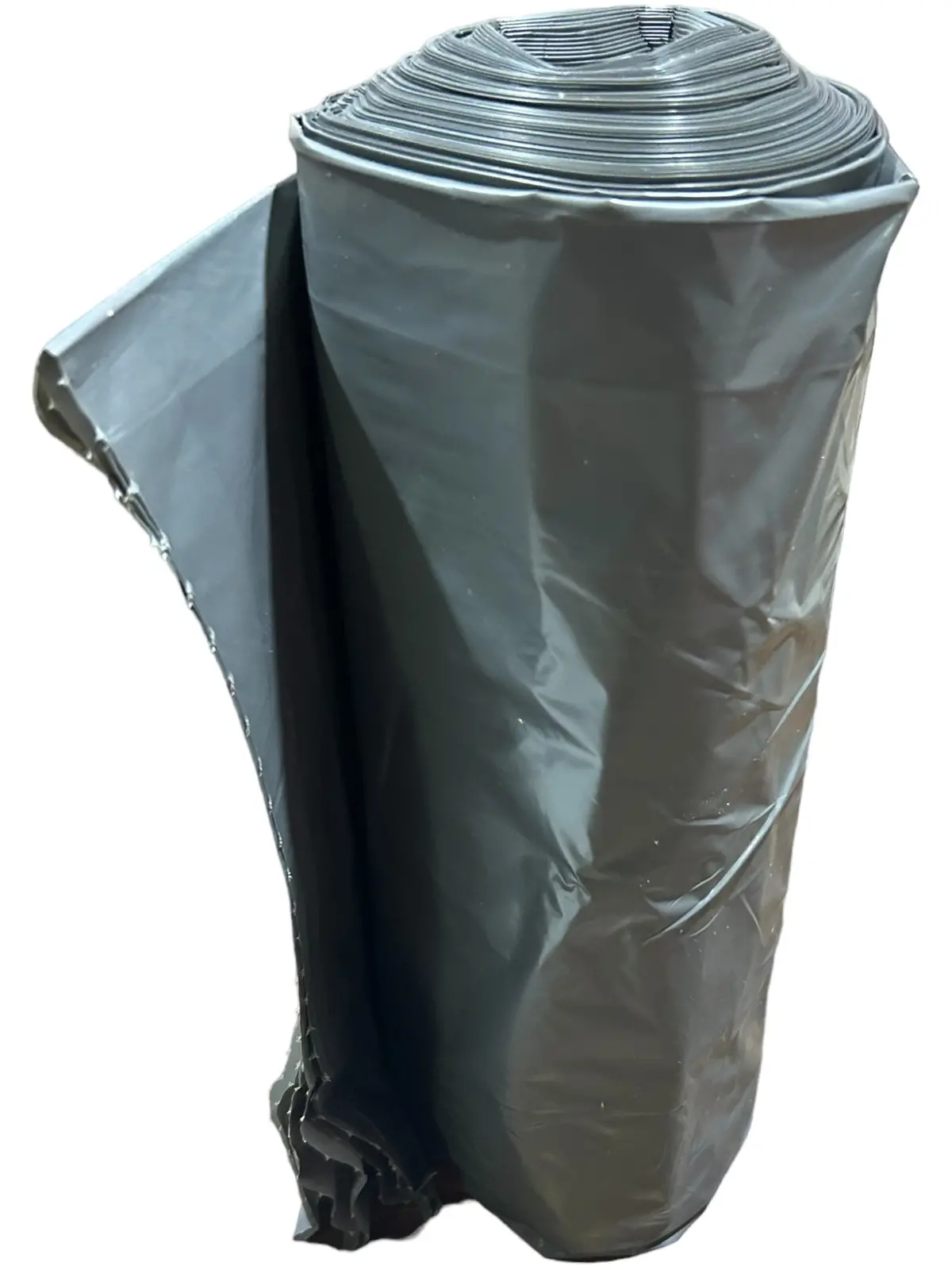 Tough Guy Trash Bags, 4Ypc2, 60 Gal Capacity, 38 In Wd, 58 In Ht, 1.5 Mil Thick, Gray, 100 Pk 1