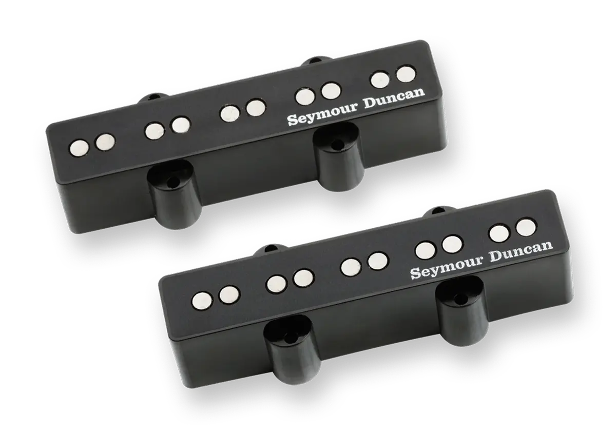 Seymour Duncan - Sj5-S - 67/70 5-String Jazz Bass Single Coil Pickups - Black Finish (11402-42) 1