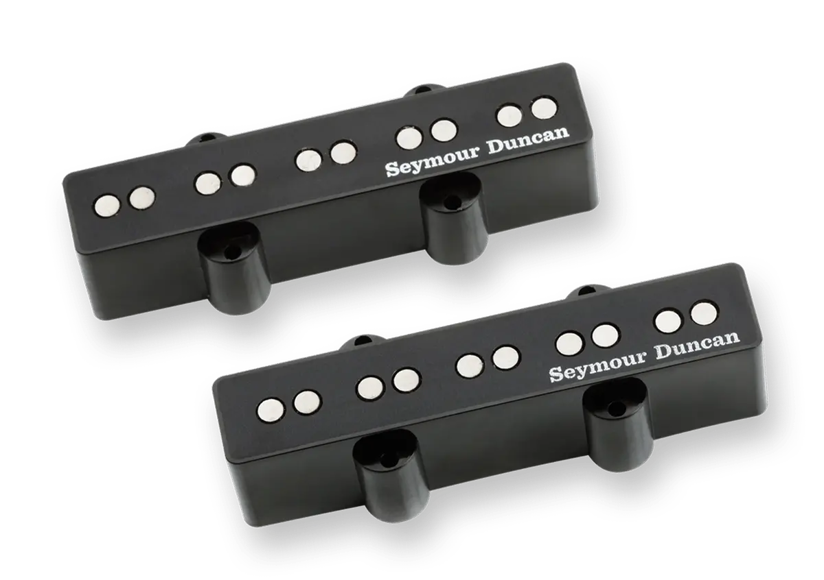 Seymour Duncan - Sj5-S - 70/74 5-String Jazz Bass Passive Single Coil Pickups - Black Finish (11402-48) 1